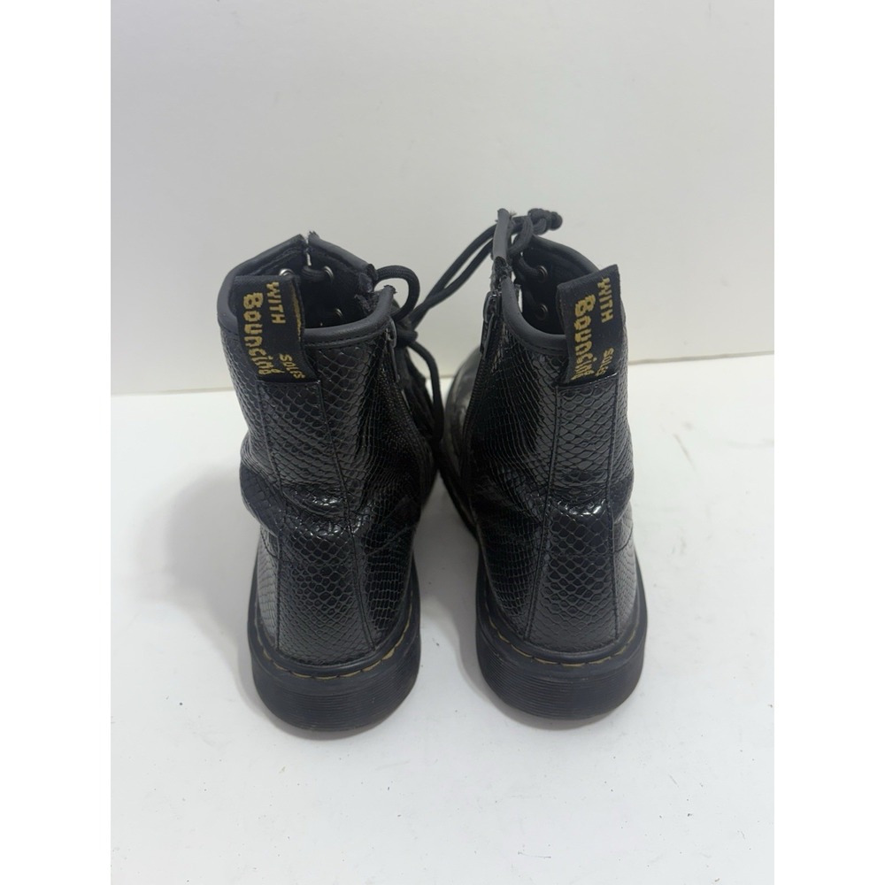 Doc Martens Pascal Black Snake Python Print Leath… - image 4